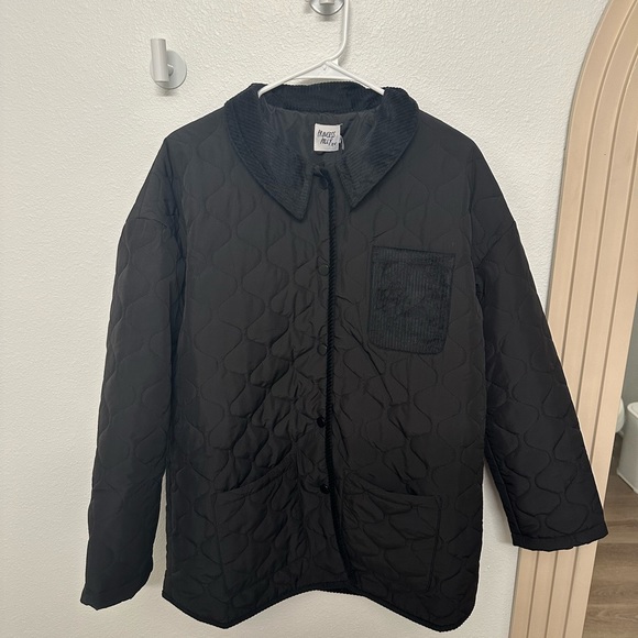 PRINCESS POLLY BLACK QUILTED JACKET - Picture 14 of 14